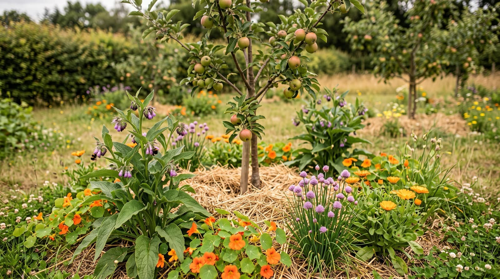 Die Pflanzengilde (Obstbaum-Gilde)